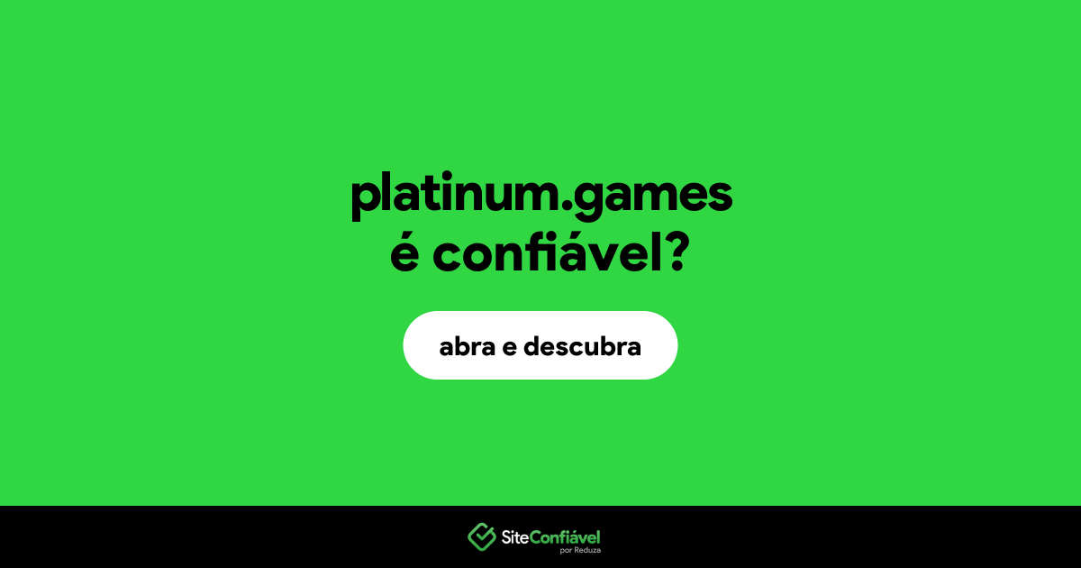 O site platinum.games é confiável?