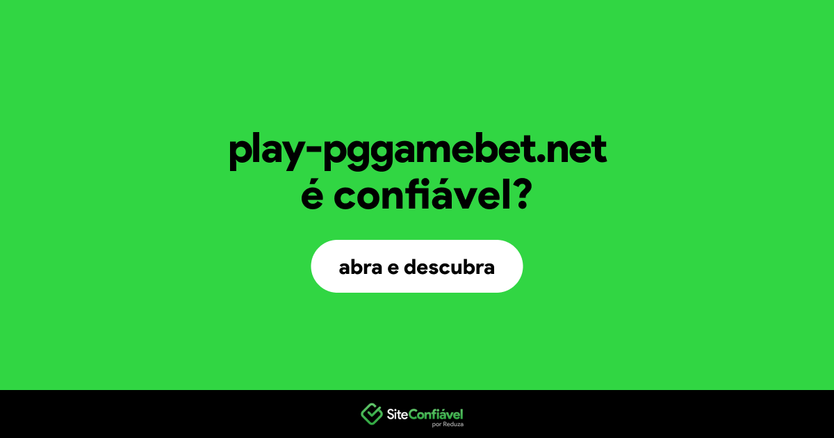 O site play-pggamebet.net é confiável?