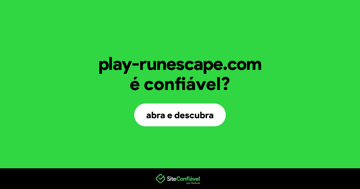 O site play-runescape.com é confiável?