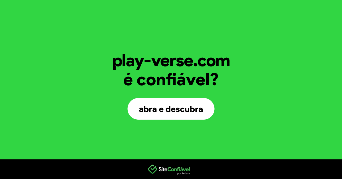 O site play-verse.com é confiável?