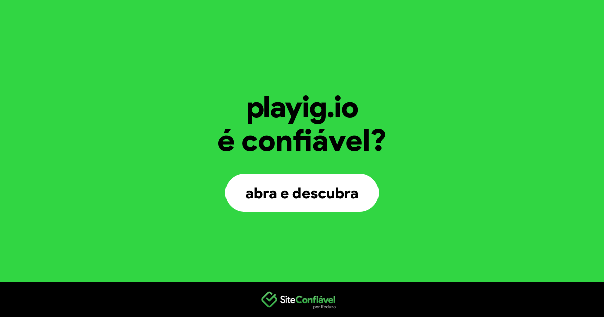 O site playig.io é confiável?
