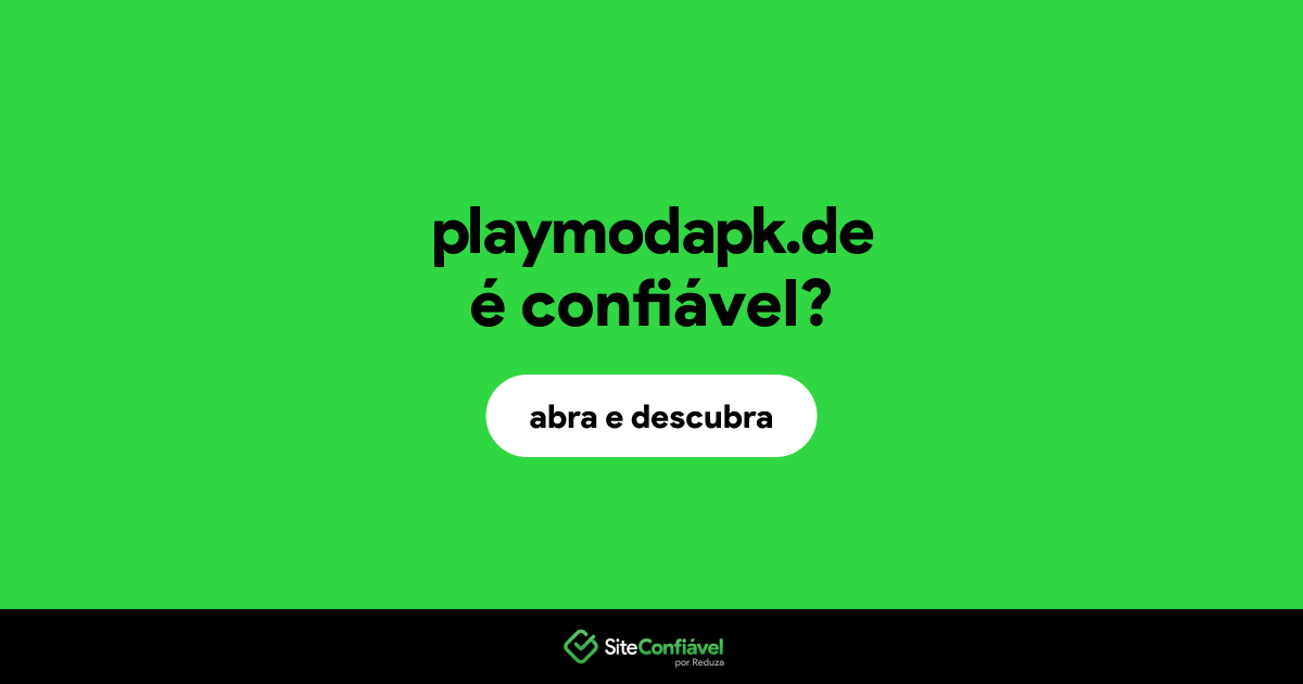 O site playmodapk.de é confiável?
