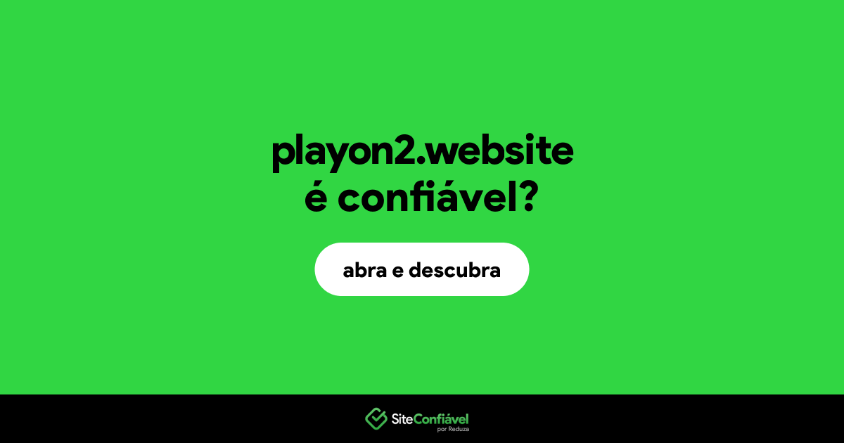 O site playon2.website é confiável?