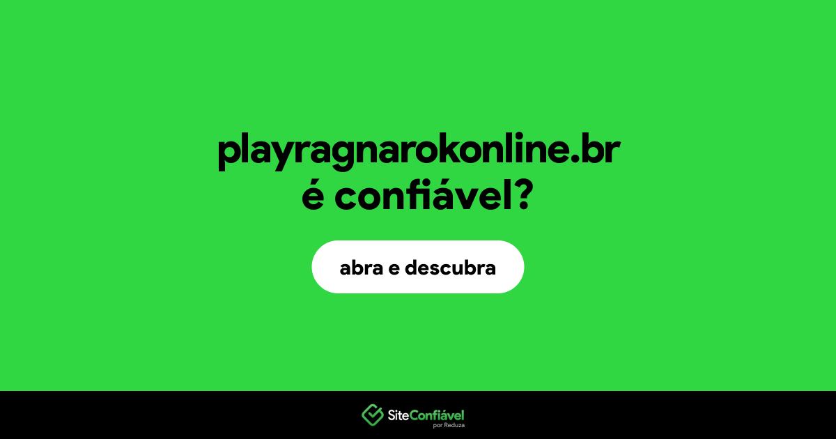 O site playragnarokonline.br é confiável?