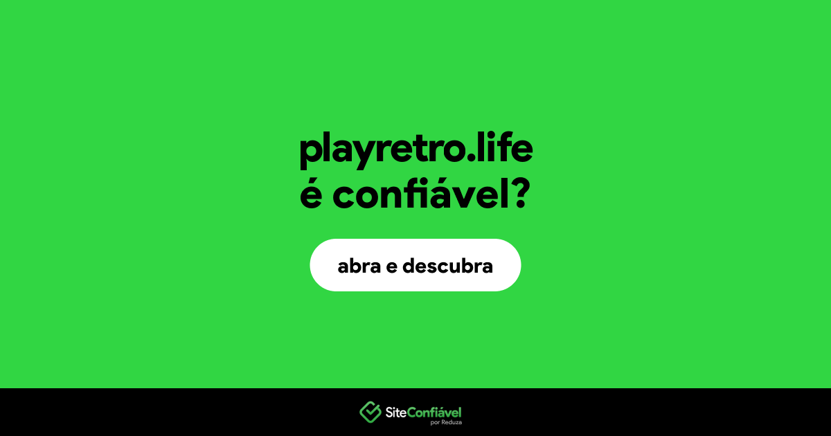 O site playretro.life é confiável?