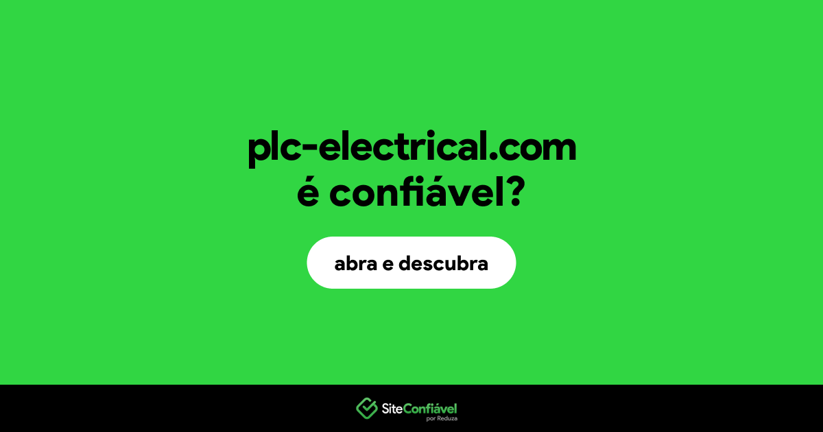O site plc-electrical.com é confiável?