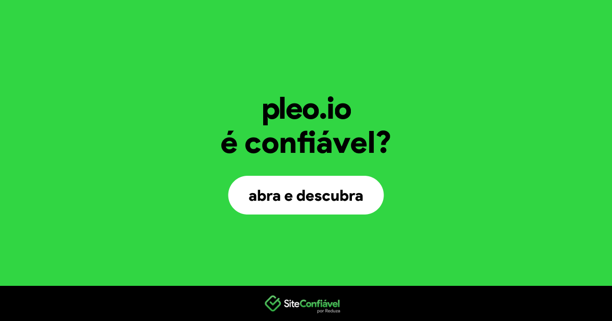 O site pleo.io é confiável?