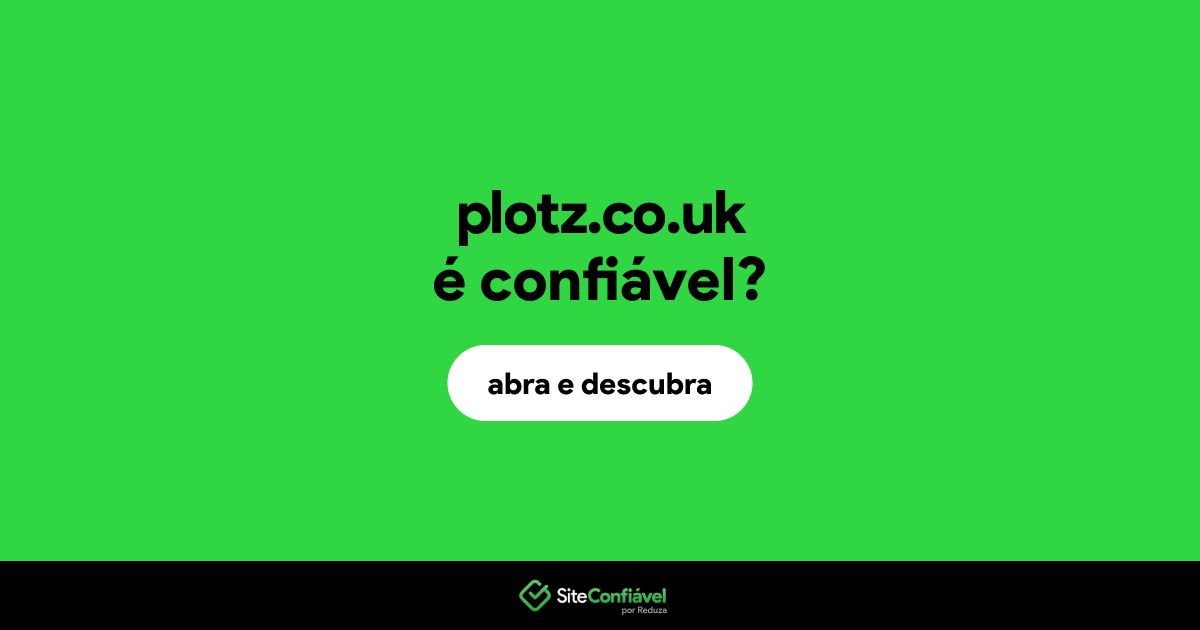 O site plotz.co.uk é confiável?