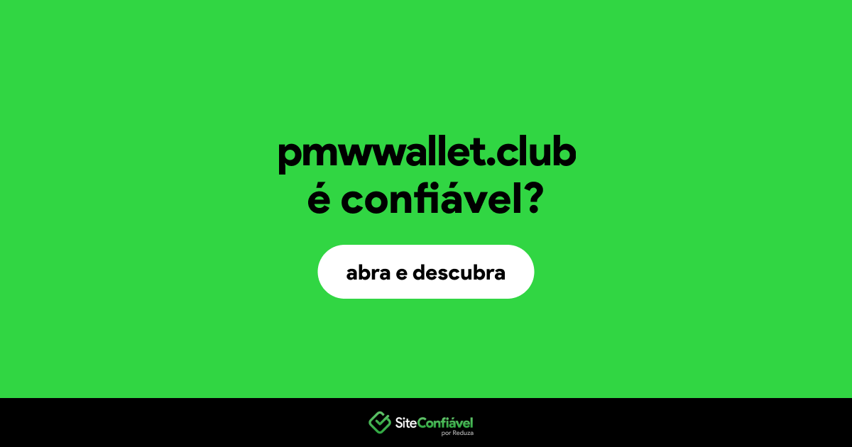 O site pmwwallet.club é confiável?