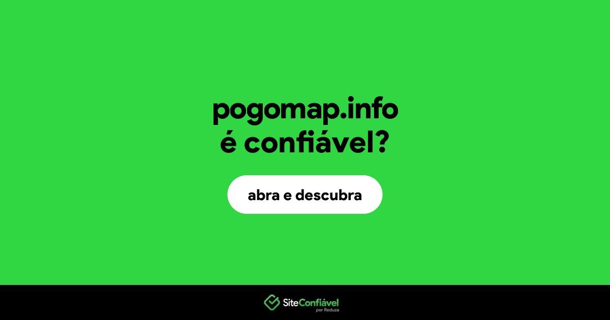 O site pogomap.info é confiável?