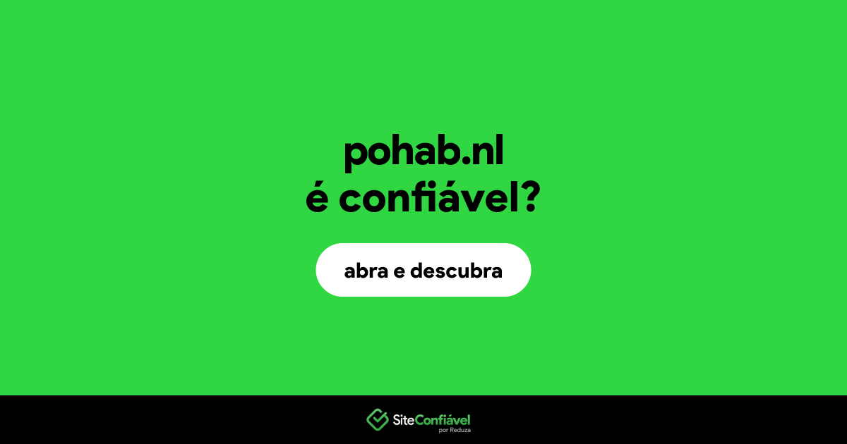 O site pohab.nl é confiável?