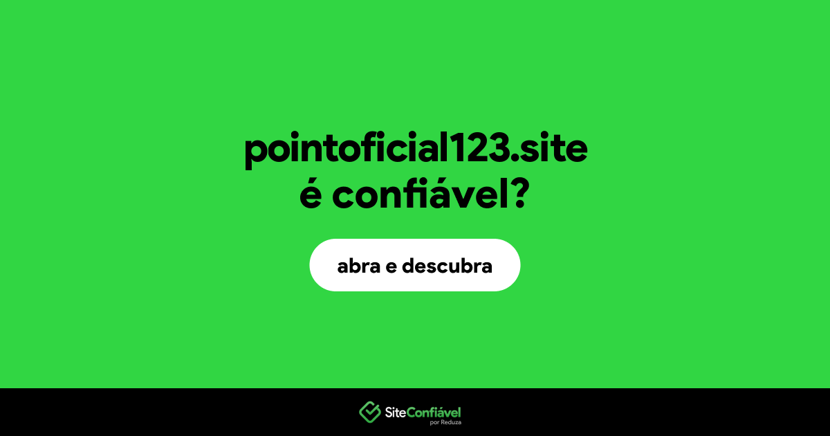 O site pointoficial123.site é confiável?