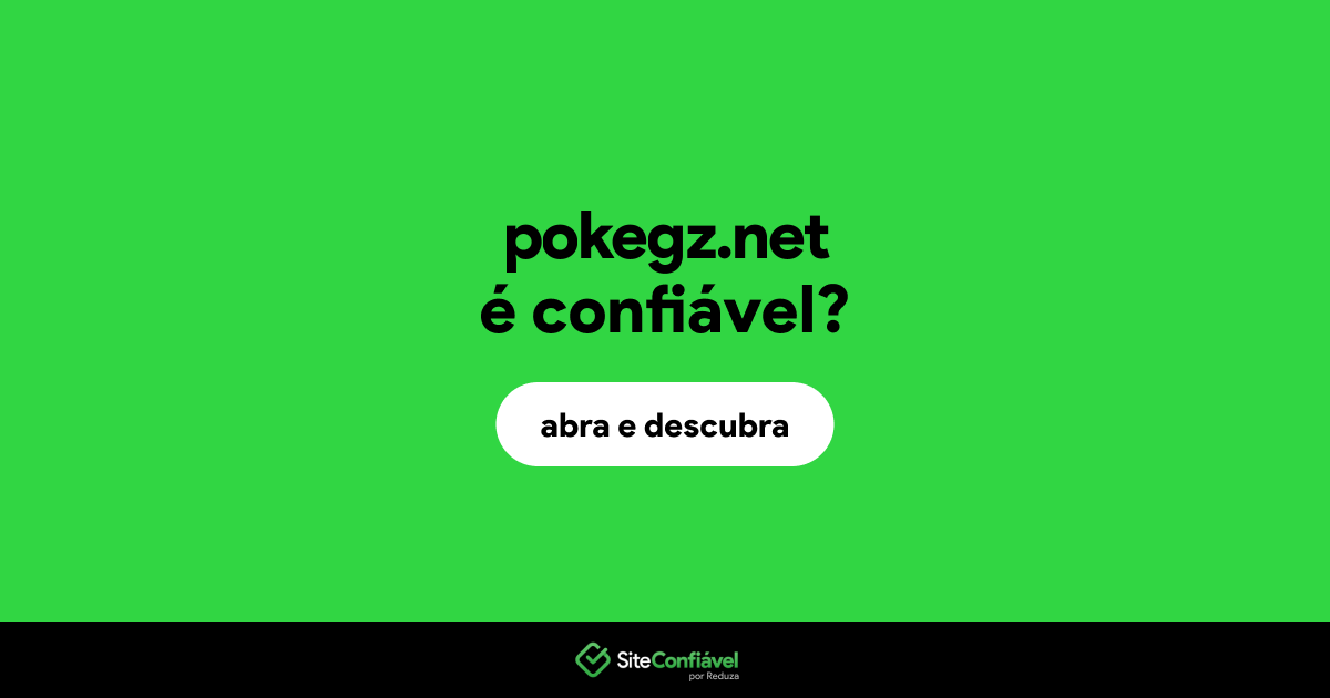 O site pokegz.net é confiável?