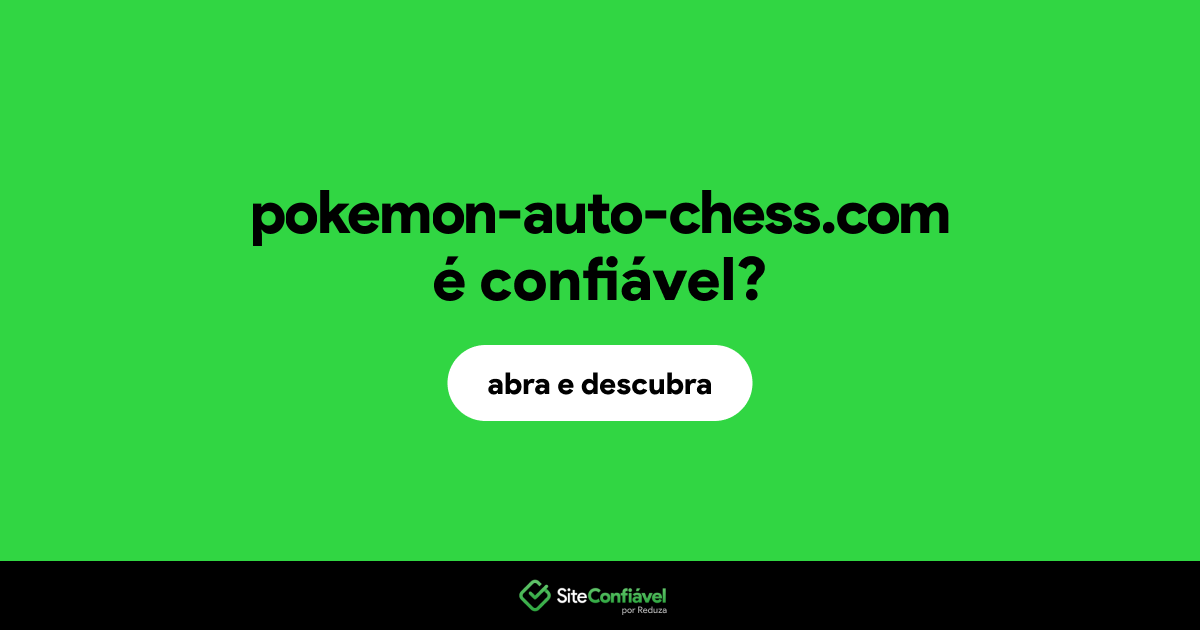 O site pokemon-auto-chess.com é confiável?