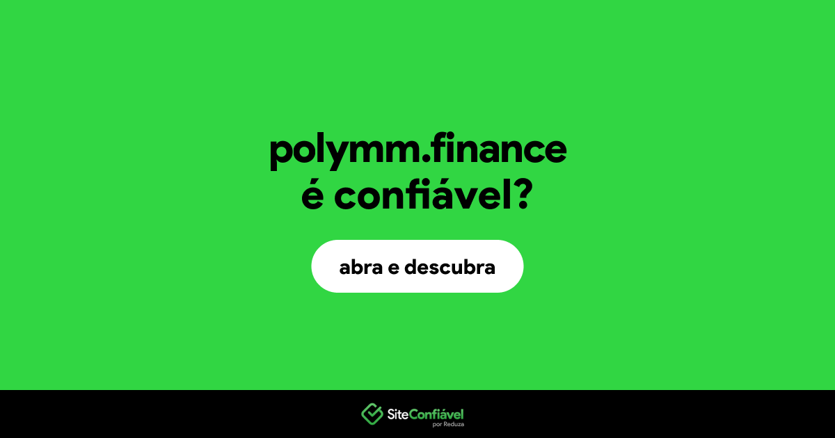 O site polymm.finance é confiável?