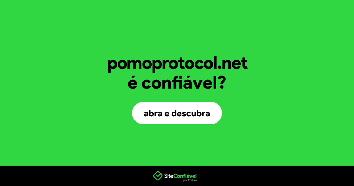 O site pomoprotocol.net é confiável?