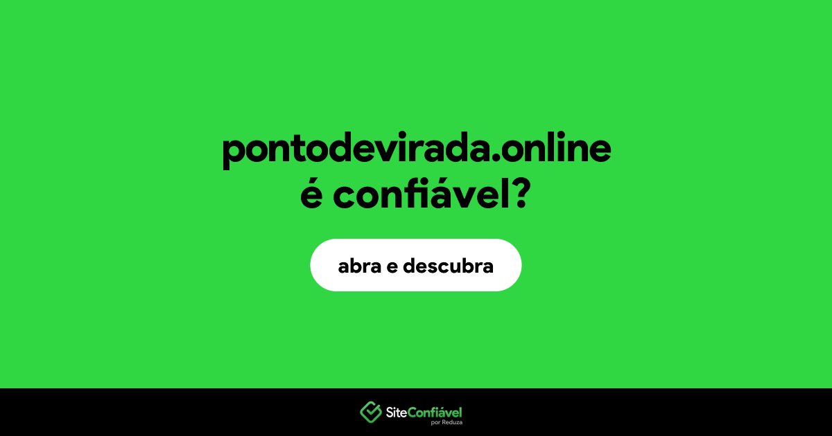 O site pontodevirada.online é confiável?
