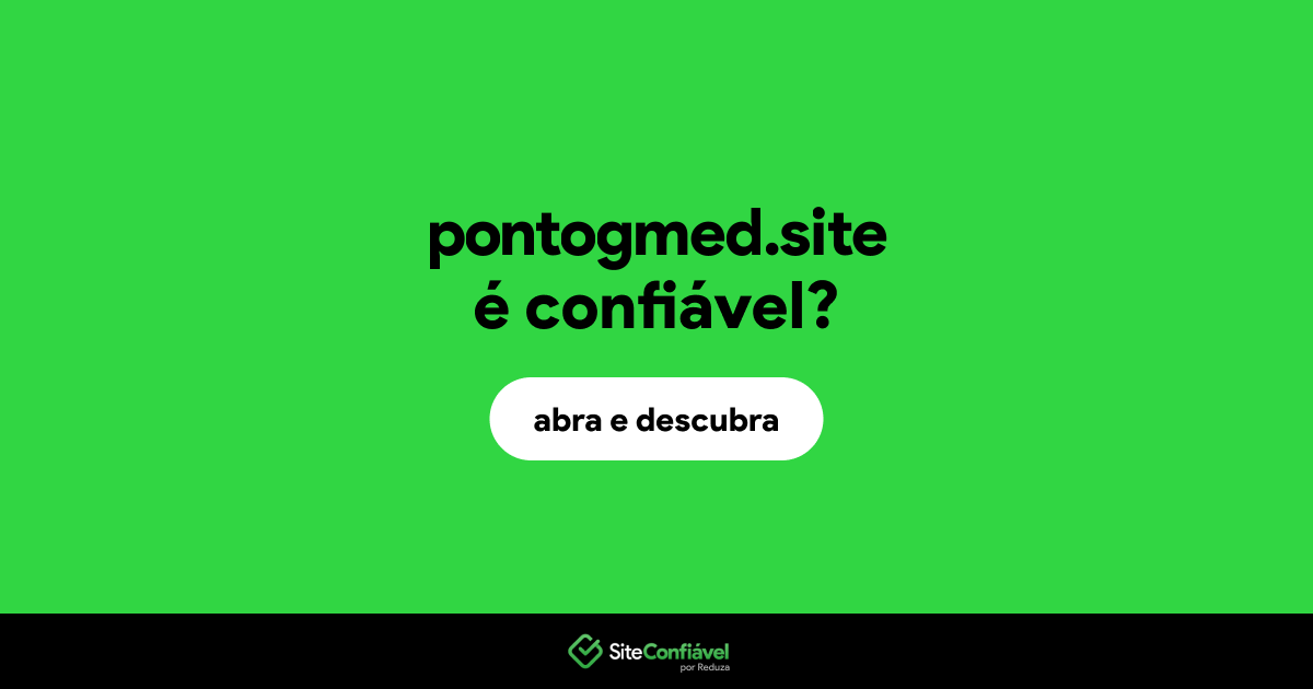 O site pontogmed.site é confiável?