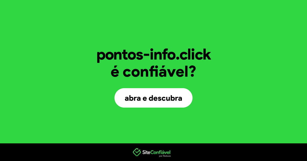 O site pontos-info.click é confiável?