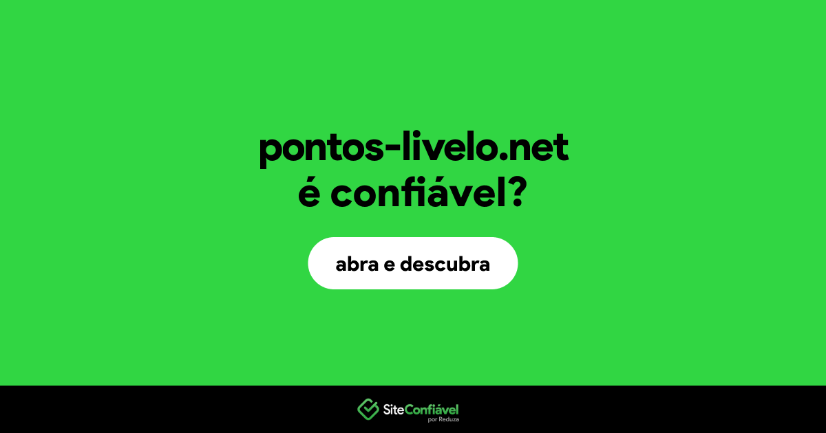 O site pontos-livelo.net é confiável?