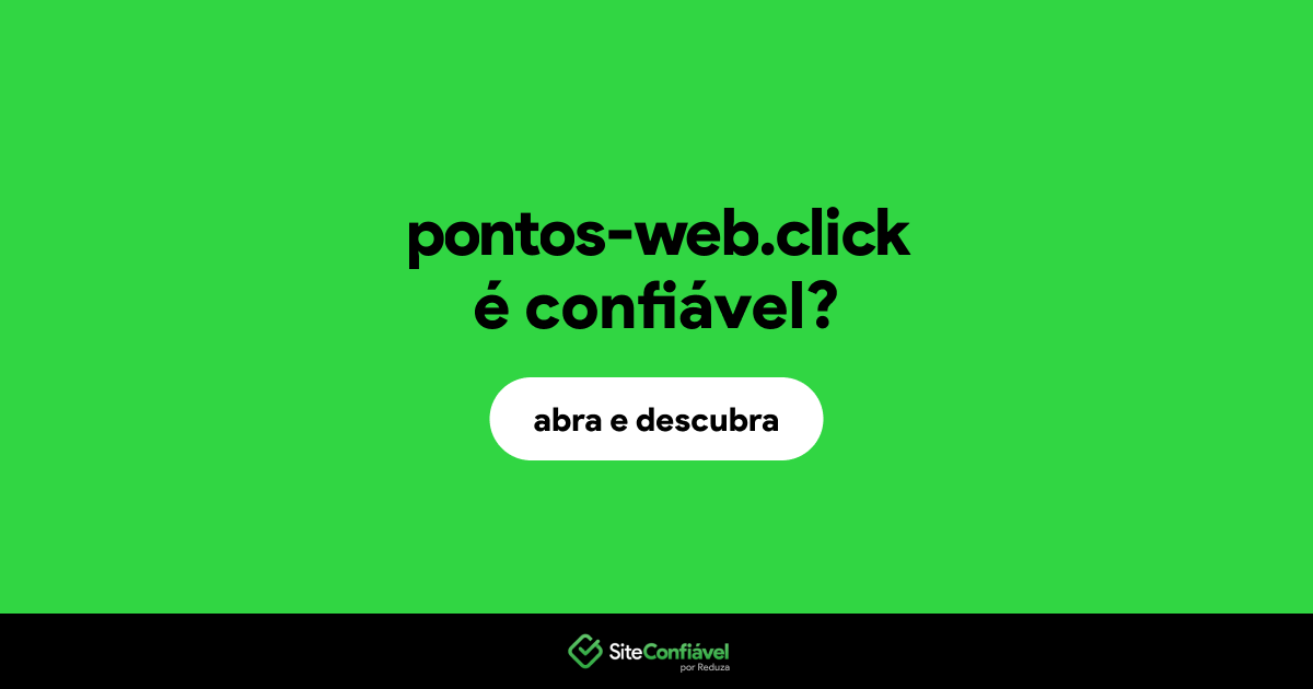 O site pontos-web.click é confiável?