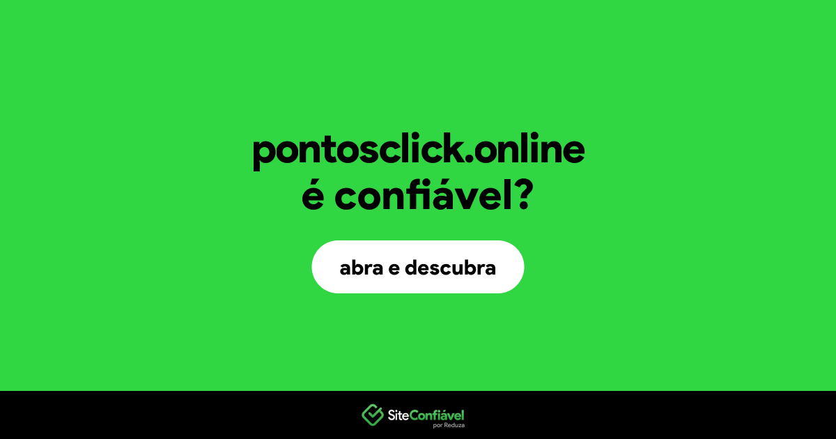 O site pontosclick.online é confiável?