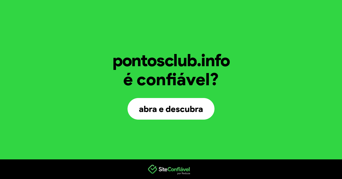 O site pontosclub.info é confiável?