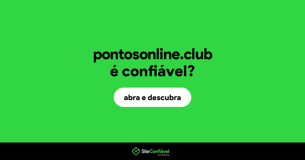 O site pontosonline.club é confiável?