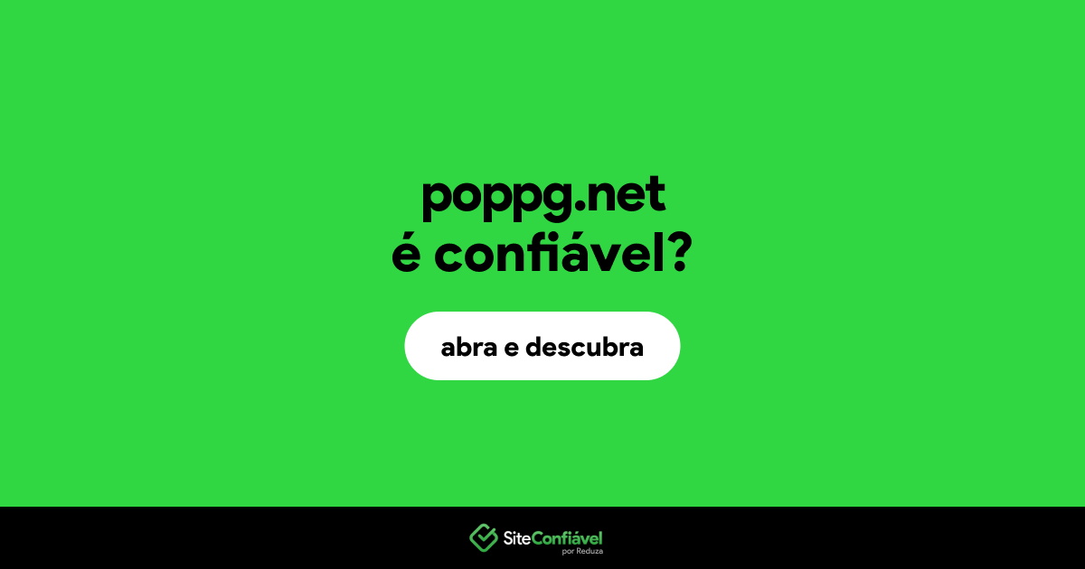 O site poppg.net é confiável?