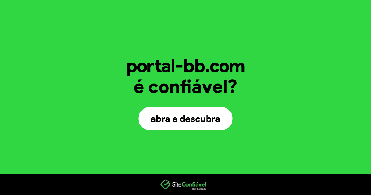 O site portal-bb.com é confiável?