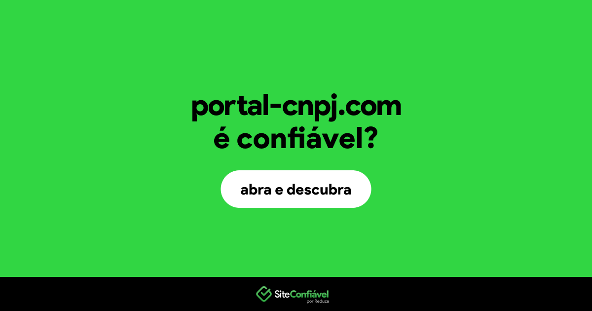 O site portal-cnpj.com é confiável?