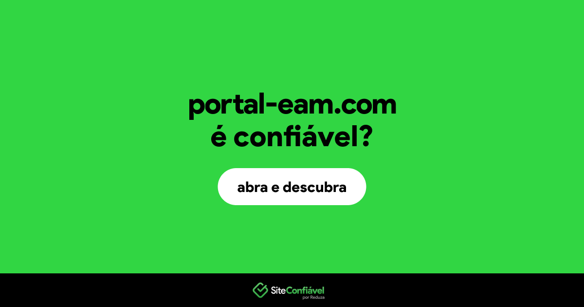 O site portal-eam.com é confiável?