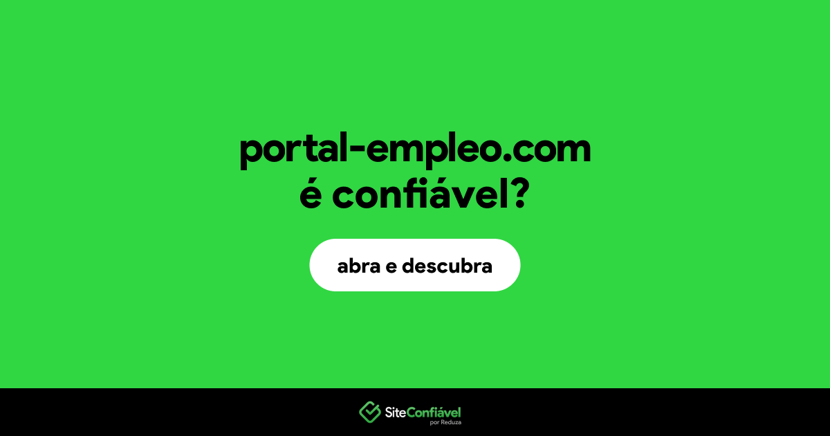 O site portal-empleo.com é confiável?