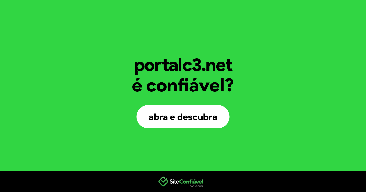 O site portalc3.net é confiável?