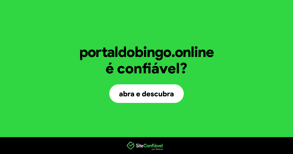 O site portaldobingo.online é confiável?