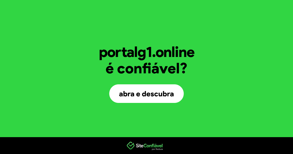 O site portalg1.online é confiável?
