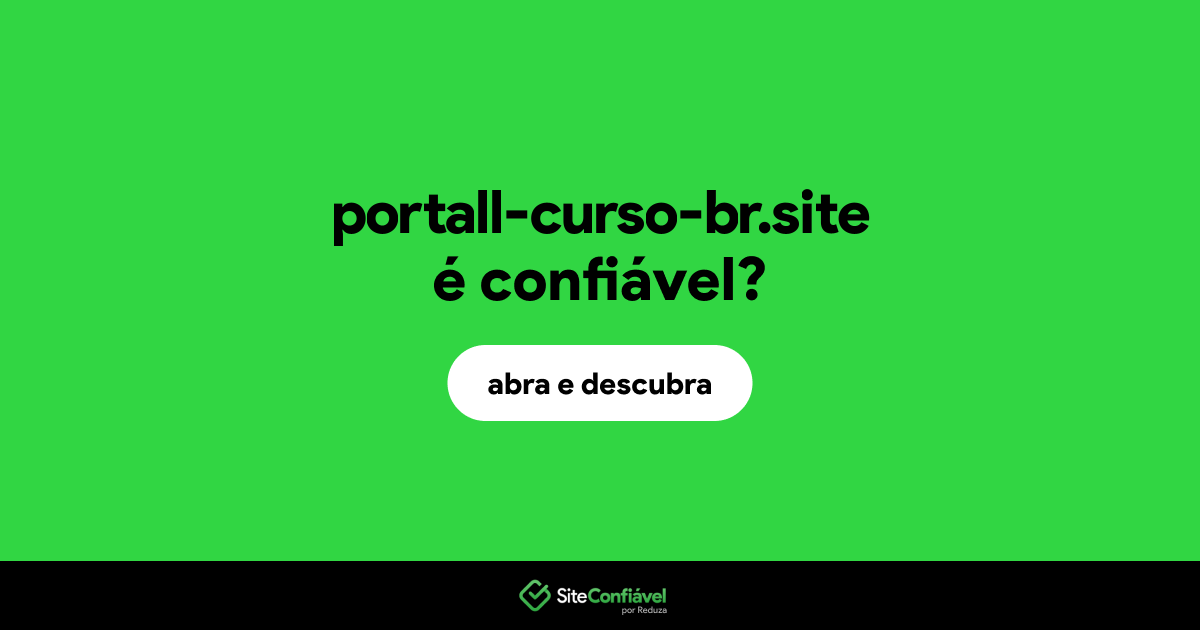 O site portall-curso-br.site é confiável?