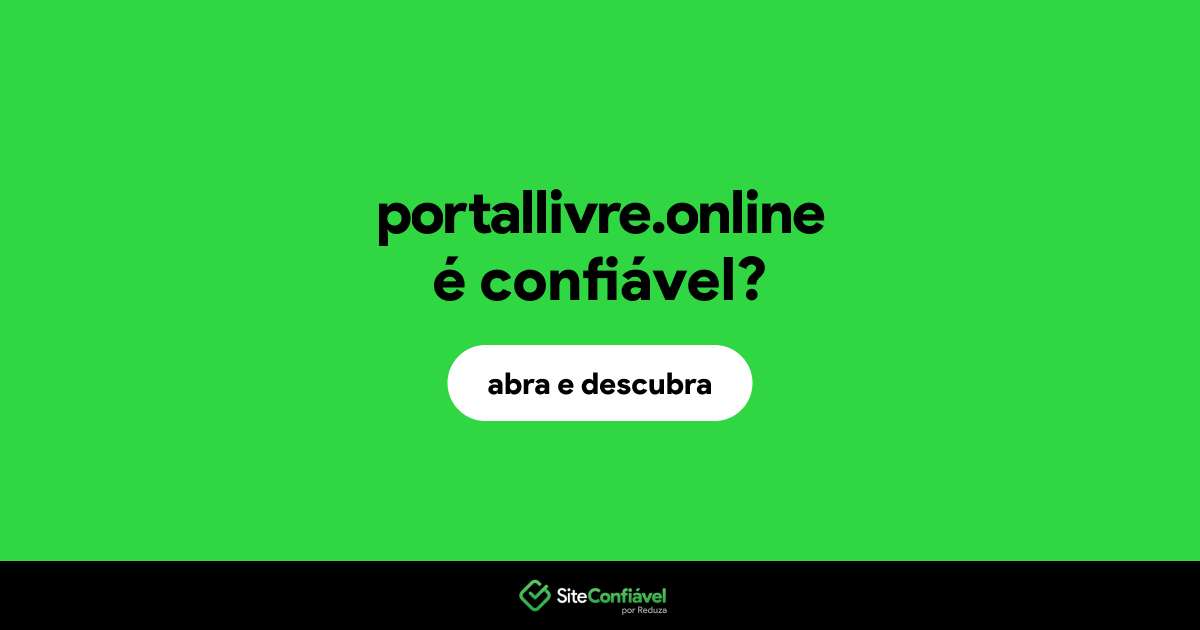 O site portallivre.online é confiável?