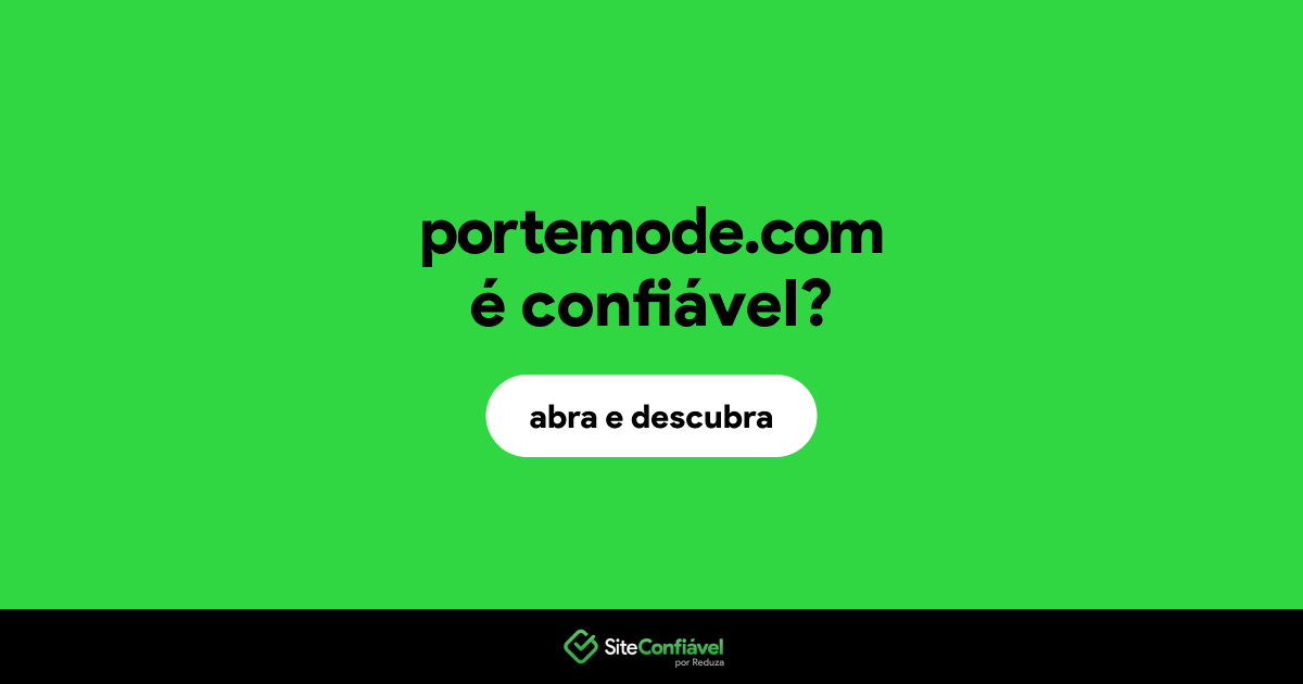 O site portemode.com é confiável?