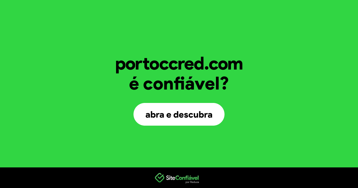 O site portoccred.com é confiável?