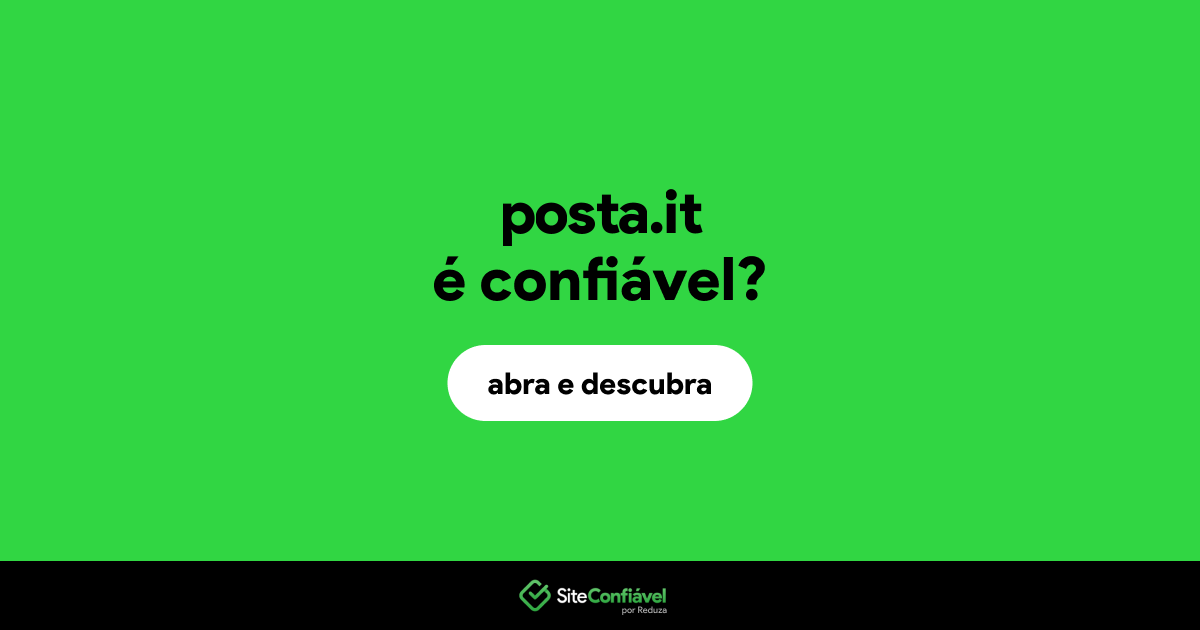 O site posta.it é confiável?