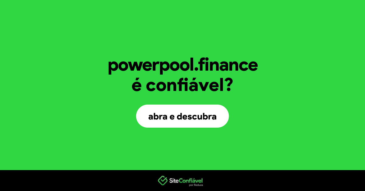 O site powerpool.finance é confiável?