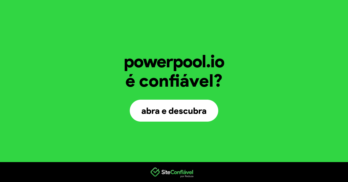 O site powerpool.io é confiável?