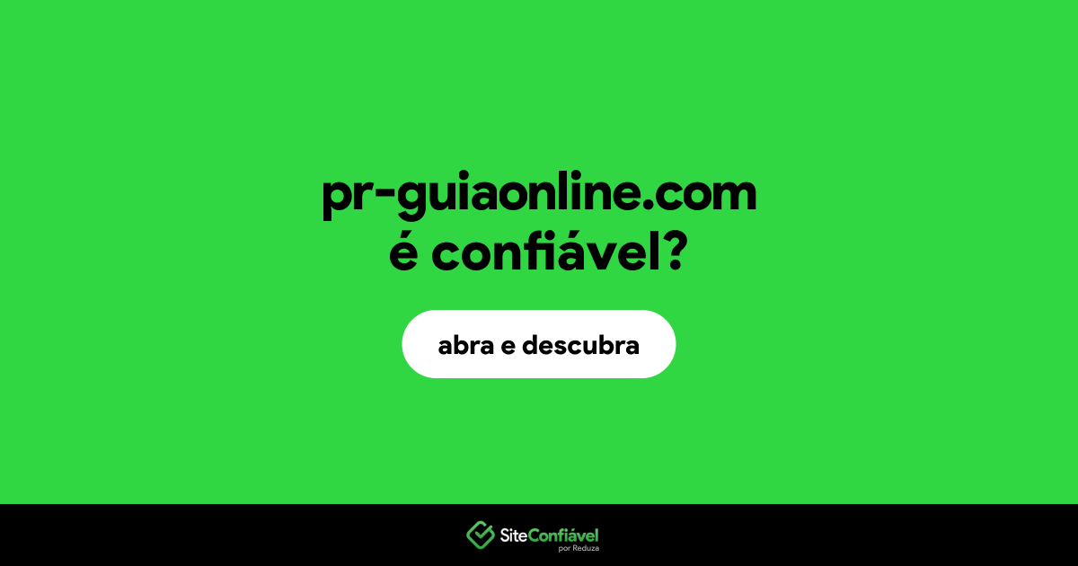O site pr-guiaonline.com é confiável?
