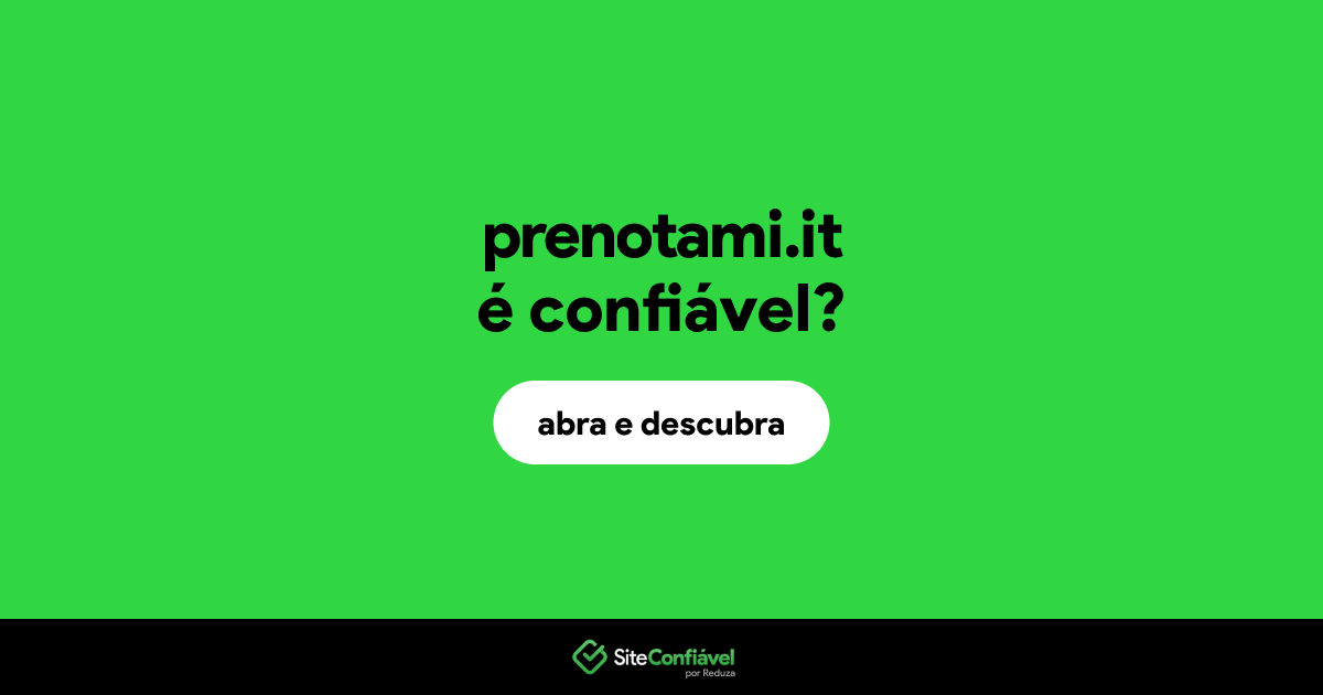 O site prenotami.it é confiável?
