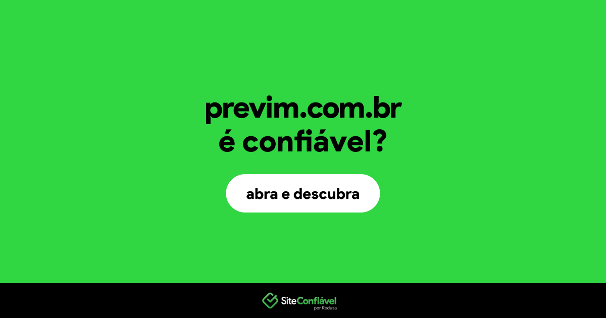 O site previm.com.br é confiável?