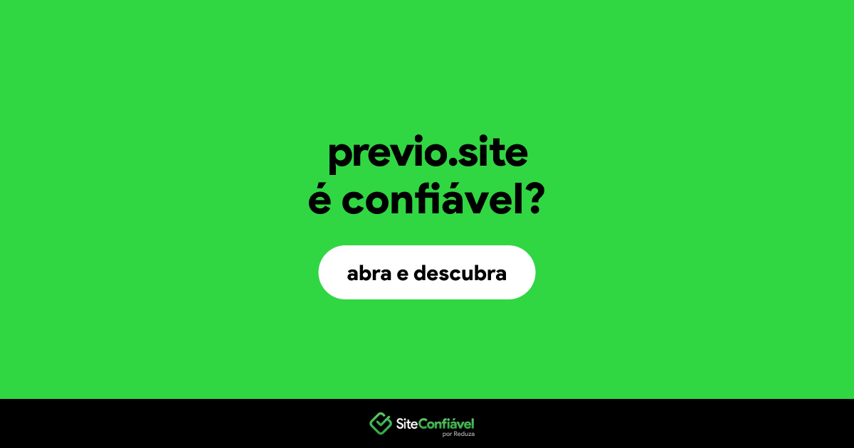 O site previo.site é confiável?
