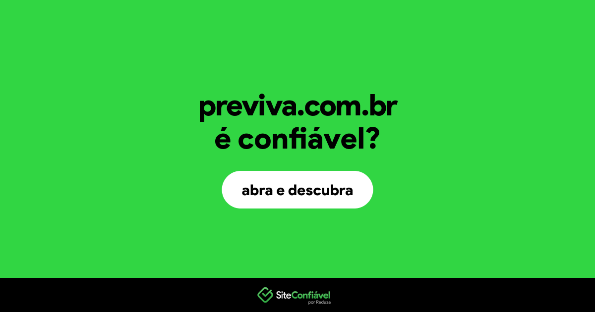 O site previva.com.br é confiável?