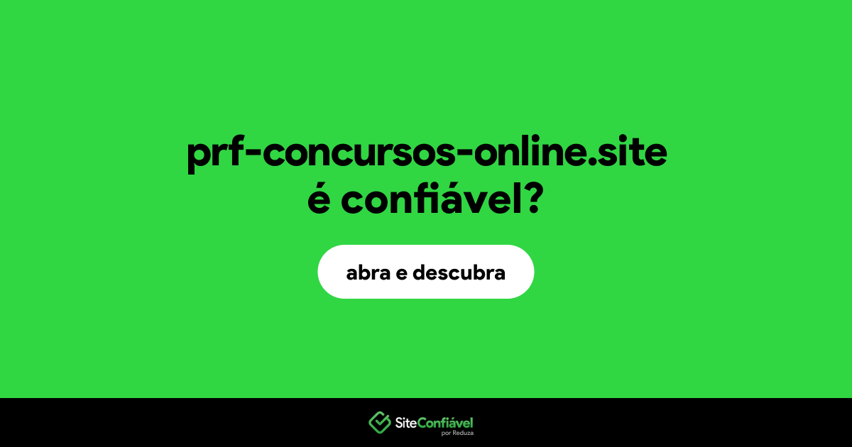 O site prf-concursos-online.site é confiável?
