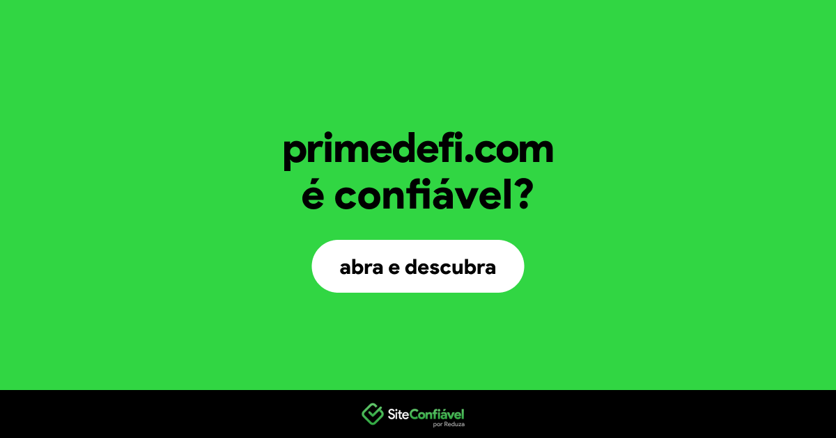 O site primedefi.com é confiável?